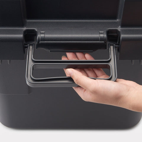 Heavy Duty Polypropylene Storage Box - Dark Gray - Small 7.9 gal