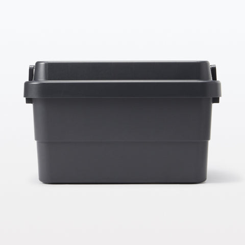 Heavy Duty Polypropylene Storage Box - Dark Gray - Large 13.2 gal