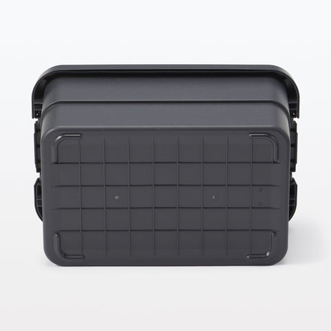 Heavy Duty Polypropylene Storage Box - Dark Gray - Large 13.2 gal
