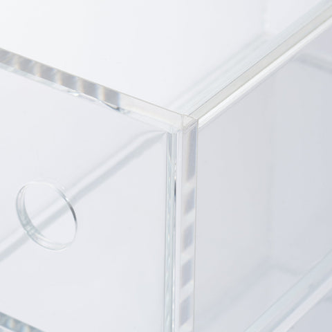 Acrylic Storage 3 Drawers Cubby