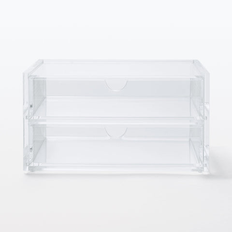 Acrylic Small Case 2 Drawers