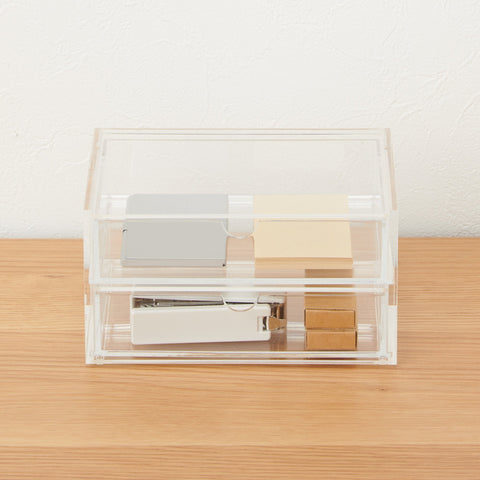 Acrylic Small Case 2 Drawers