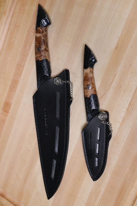 2 Piece Set | Chef Knife & Paring Knife | The Scorpion Series | Venom Edition | Dalstrong ©