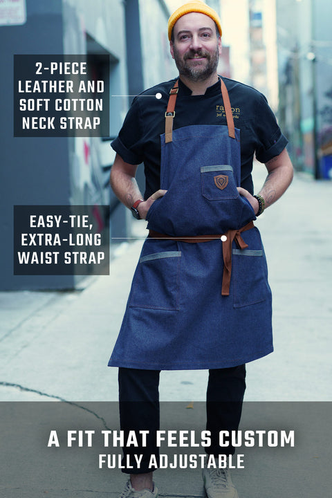 American Legend | Blue Denim | Professional Chef's Kitchen Apron | Dalstrong ©
