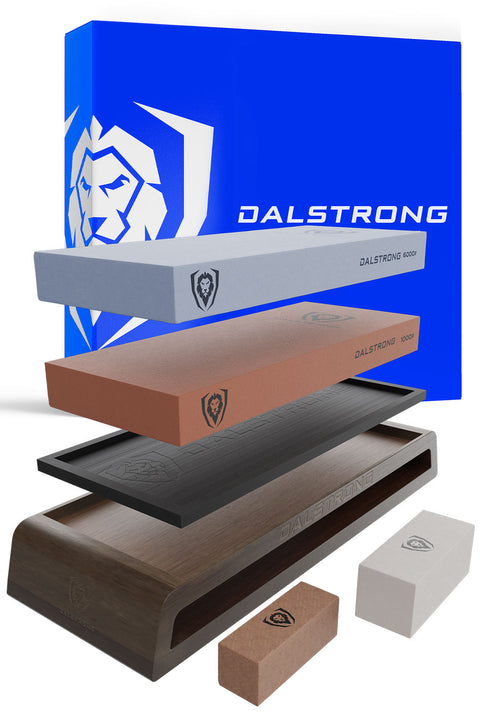 #1000 / #6000 Grit with Nagura Stone & Rust Eraser | Premium Whetstone Kit | Dalstrong ©