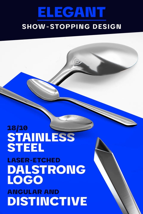 20-Piece Flatware Cutlery Set | Silver Stainless Steel | Service for 4 | Dalstrong ©
