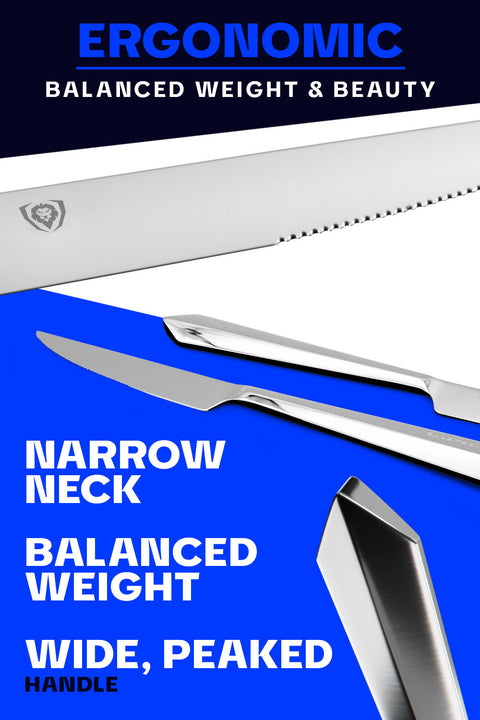 20-Piece Flatware Cutlery Set | Silver Stainless Steel | Service for 4 | Dalstrong ©