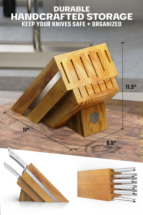 12-Piece Block Set | White Handles | Gladiator Series | NSF Certified | Dalstrong ©