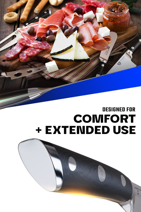 4-Piece Charcuterie & Cheese Knife Set | Gladiator Series | NSF Certified | Dalstrong ©
