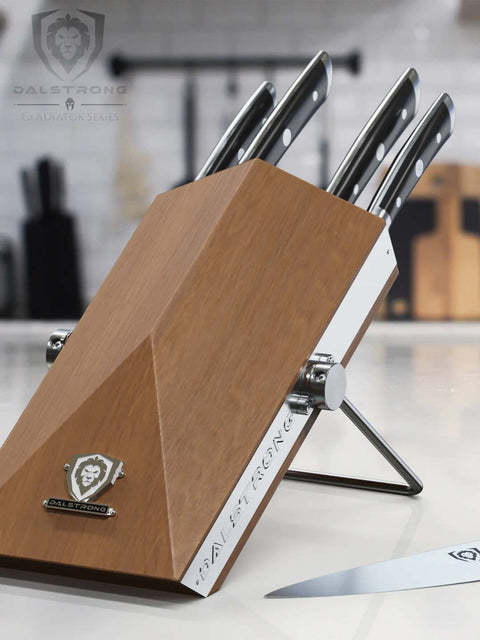 5-Piece Knife Set with Modular Block | Gladiator Series | Knives NSF Certified | Dalstrong ©