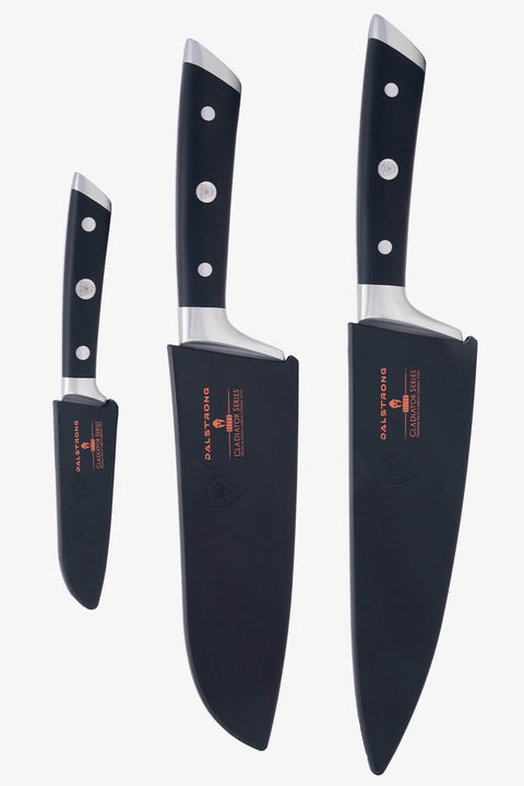 3-Piece Knife Set | Chef - Santoku - Paring | Gladiator Series Elite | NSF Certified | Dalstrong ©