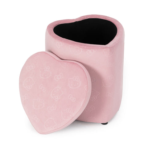 Hello Kitty® Heart Storage Vanity Ottoman
