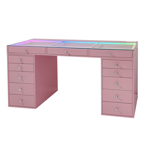 SlayStation® Lumina Pro 2.0 Vanity Table w/ RGB Light