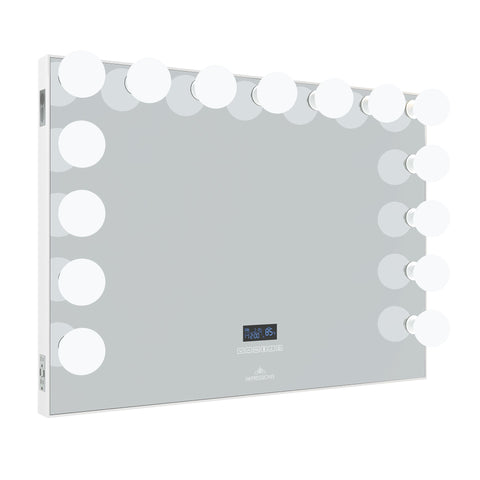 SlayStation® Nebula Vanity Table with RGB Light + Vanity Mirror Bundle