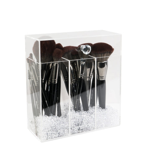 Diamond Collection Acrylic Makeup Brush Holder