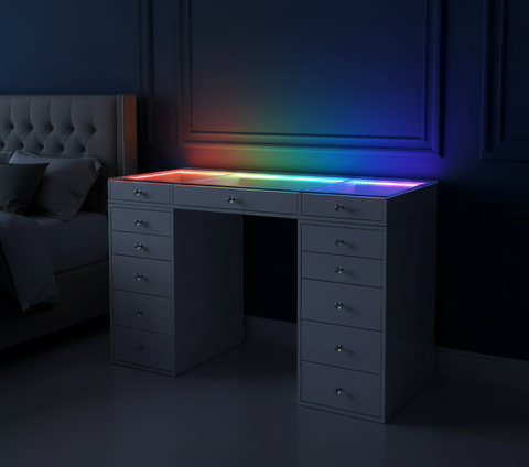 SlayStation® Lumina Plus 2.0 Vanity Table w/ RGB Light