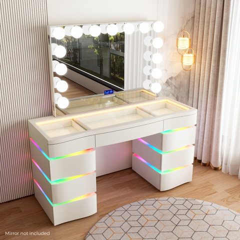 SlayStation® Nebula Vanity Table with RGB Light