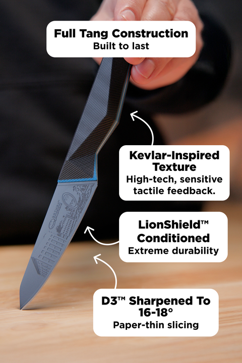 2 Piece Set | 8 Chef's Knife & 3.75 Paring Knife | Batman™ Edition | Shadow Black Series | Dalstrong ©