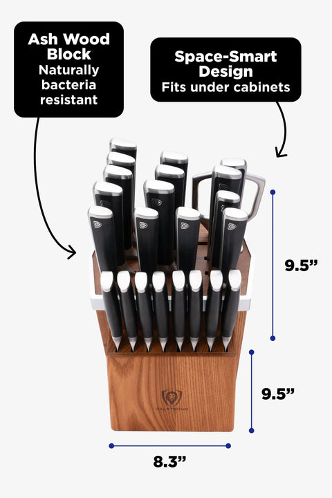 24-Piece Knife Block Set | Vanquish Series | NSF Certified | Dalstrong ©