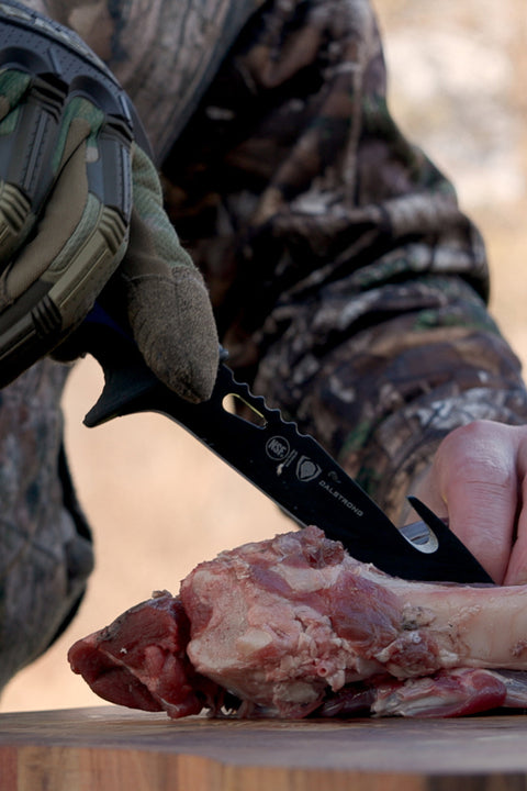 3-Piece Knife Set | Boning Knife. Hook Knife. Mini Cleaver | Night Shark Series | NSF Certified | Dalstrong ©