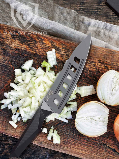 Vegetable Chef's Knife 7 | Shadow Black Series | NSF Certified | Dalstrong ©