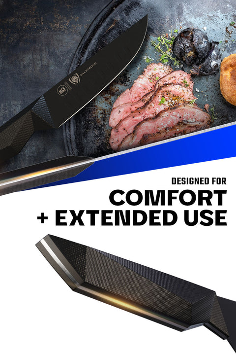 4-Piece Steak Knife Set | Shadow Black Series | NSF Certified | Dalstrong ©