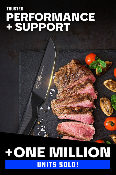 4-Piece Steak Knife Set | Shadow Black Series | NSF Certified | Dalstrong ©