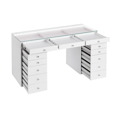 SlayStation® Lumina Pro 2.0 Vanity Table w/ LED Light