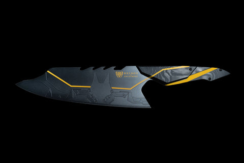 Batman StudioForge™ | 8 Bladed Displayable Chef Knife & Display Stand | The Gotham City™ Edge