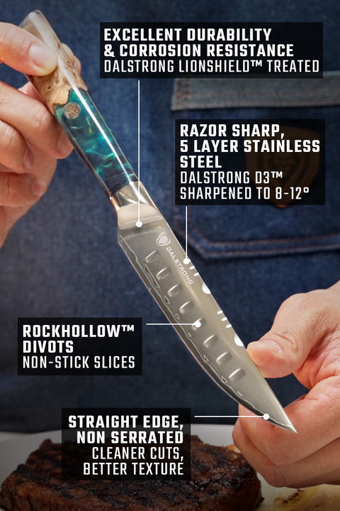 5 Steak Knife Set | 4-Piece | Valhalla Series | Dalstrong ©