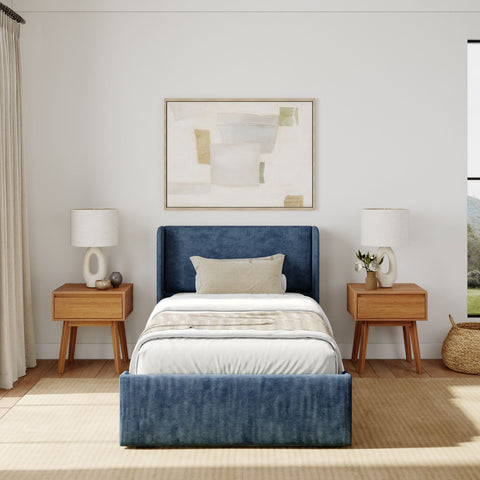 Modern Upholstered Bed - Twin