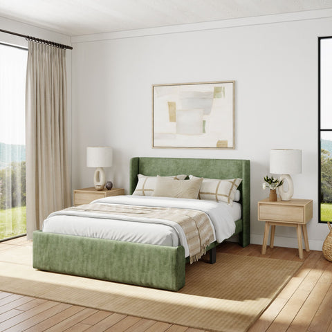 Modern Upholstered Bed - Full