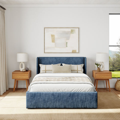 Modern Upholstered Bed - Full