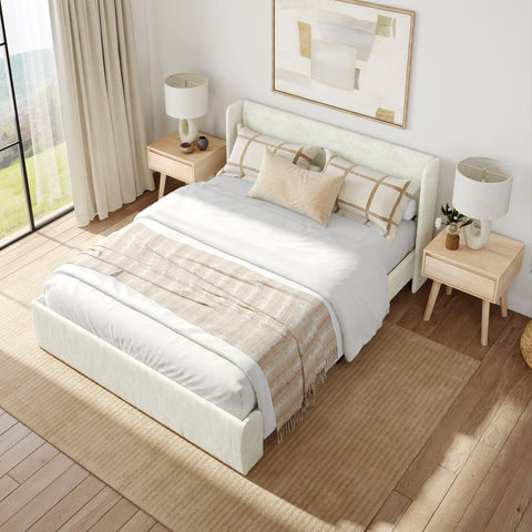 Modern Upholstered Bed - Queen