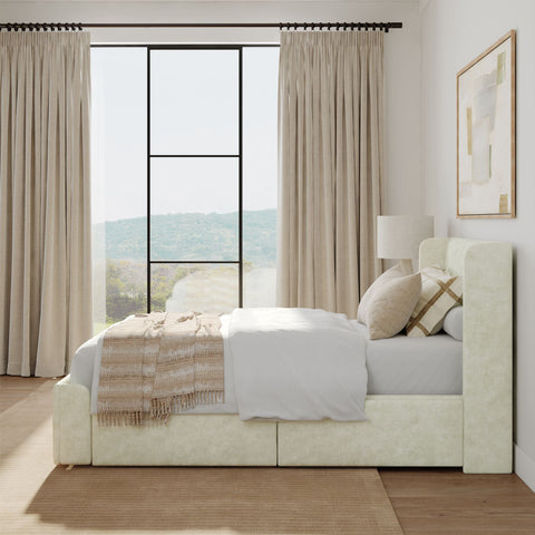 Modern Upholstered Bed - Twin