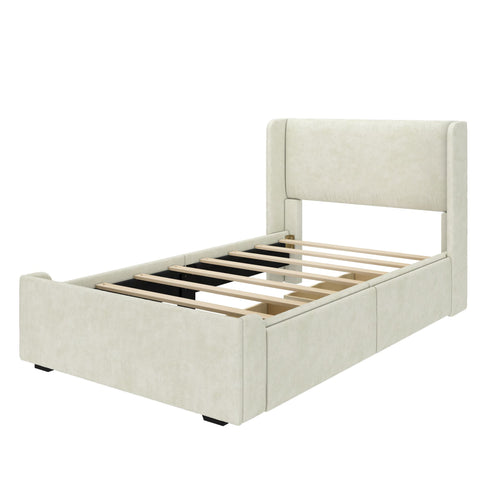 Modern Upholstered Bed - Twin