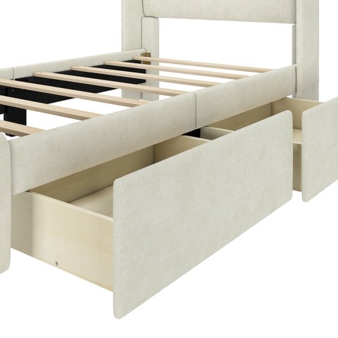 Modern Upholstered Bed - Twin
