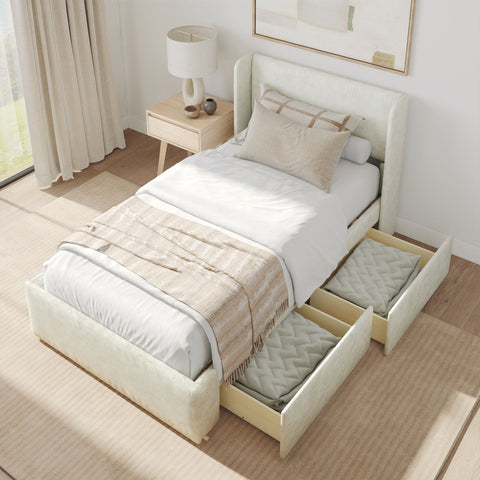 Modern Upholstered Bed - Twin