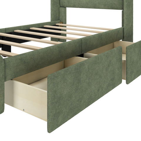 Modern Upholstered Bed - Twin