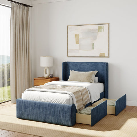 Modern Upholstered Bed - Twin