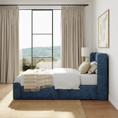 Modern Upholstered Bed - Twin
