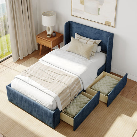 Modern Upholstered Bed - Twin