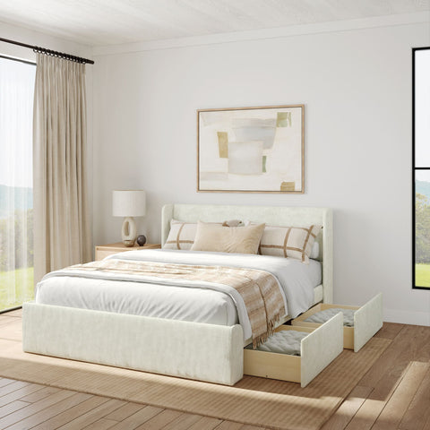 Modern Upholstered Bed - Queen