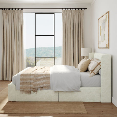 Modern Upholstered Bed - Queen