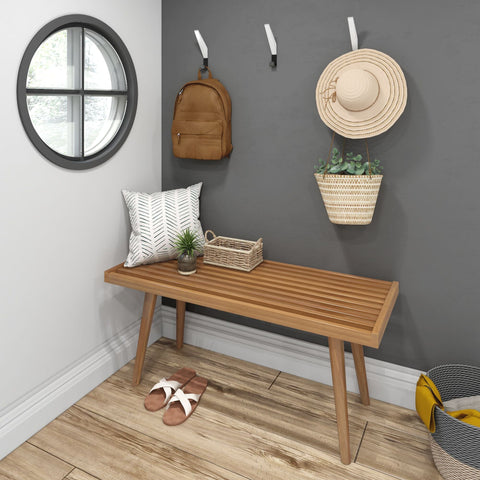 Mid-Century Modern Entryway Bench - 41
