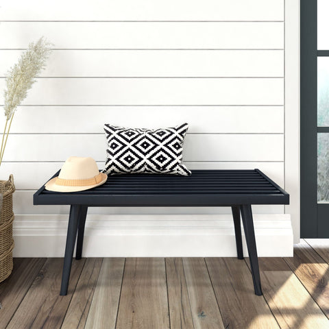 Mid-Century Modern Entryway Bench - 41