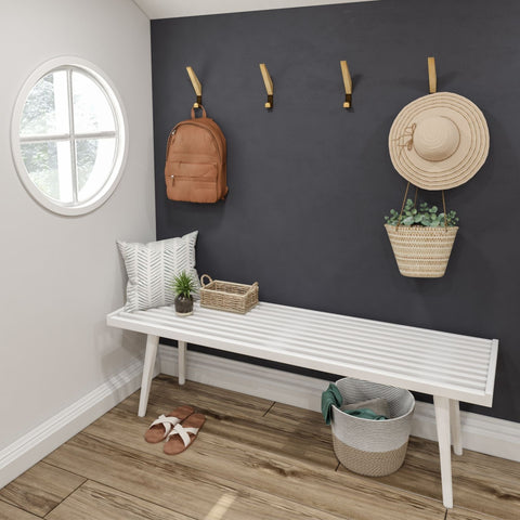 Mid-Century Modern Entryway Bench - 56