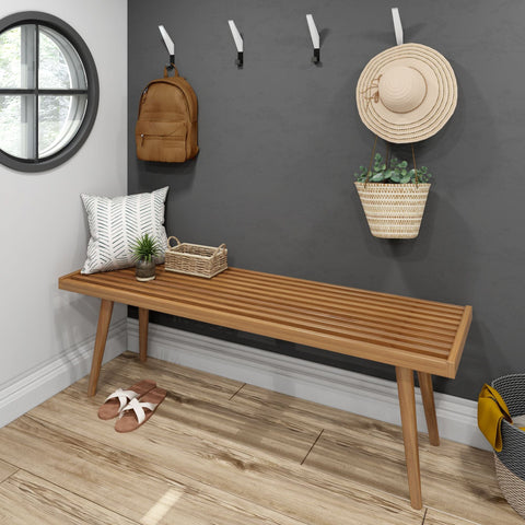 Mid-Century Modern Entryway Bench - 56