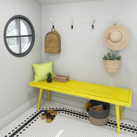 Mid-Century Modern Entryway Bench - 56