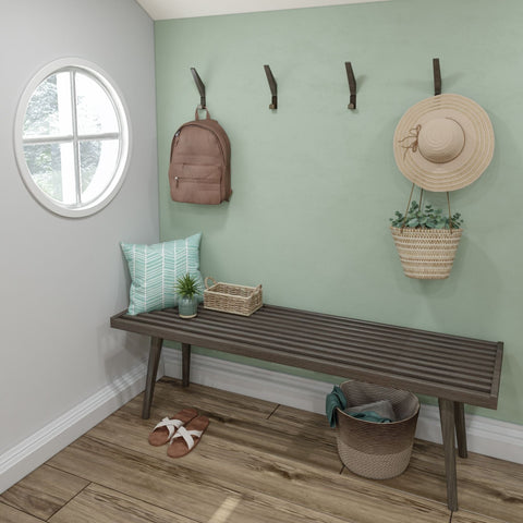 Mid-Century Modern Entryway Bench - 56